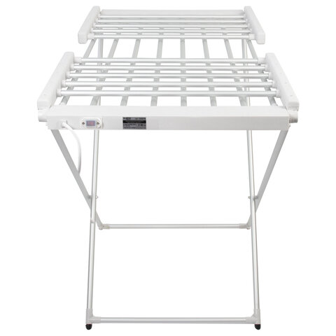 Сушилка для белья напольная, электрическая, раскладная, алюминиевая, три зоны сушки, нагрев 60 °С, LAIMA HOME, 700978