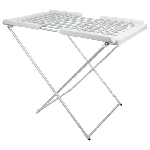 Сушилка для белья напольная, электрическая, раскладная, алюминиевая, три зоны сушки, нагрев 60 °С, LAIMA HOME, 700978