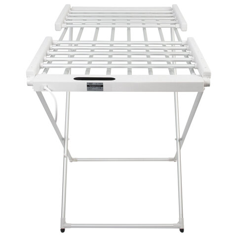 Сушилка для белья напольная, электрическая, раскладная, 3 зоны сушки, алюминиевая, таймер/регулировка темп. 45-70 °С, LAIMA HOME, 700979