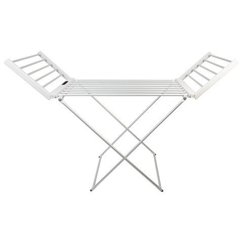 Сушилка для белья напольная, электрическая, раскладная, 3 зоны сушки, алюминиевая, таймер/регулировка темп. 45-70 °С, LAIMA HOME, 700979