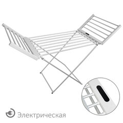 Сушилка для белья напольная, электрическая, раскладная, 3 зоны сушки, алюминиевая, таймер/<wbr/>регулировка темп. 45-70 °С, LAIMA HOME, 700979