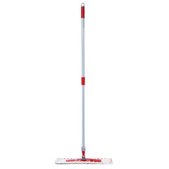 Швабра КОМПЛЕКТ черенок 75-130 см + флаундер 50 см + МОП микрофибра/<wbr/>абразив (ТИП К), PERKLIN (ПЕРКЛИН), 700982