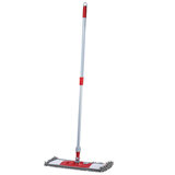 Швабра КОМПЛЕКТ черенок 75-130 см + флаундер 50 см + МОП микрофибра СИНЕЛЬ (ТИП К), PERKLIN (ПЕРКЛИН), 700983