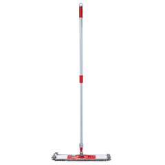 Швабра КОМПЛЕКТ черенок 75-130 см + флаундер 50 см + МОП микрофибра СИНЕЛЬ (ТИП К), PERKLIN (ПЕРКЛИН), 700983