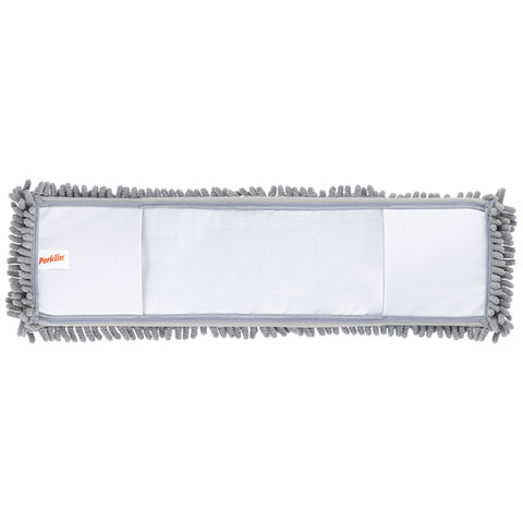 Насадка МОП плоская для швабры/держателя 50см, микрофибра СИНЕЛЬ (ТИП К), PERKLIN, 700986
