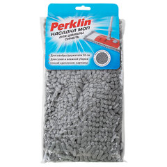 Насадка МОП плоская для швабры/<wbr/>держателя, 50 см, микрофибра СИНЕЛЬ (ТИП К), PERKLIN (ПЕРКЛИН), 700986