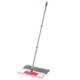 Швабра с флаундером 40 см составной черенок 120 см МОП микрофибра/абразив + МОП СИНЕЛЬ, PERKLIN, 700987