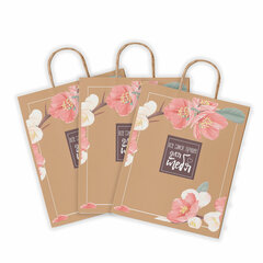 Крафт-пакет бумажный &laquo;Для тебя&raquo; 22&times;12&times;25 см, с кручеными ручками, плотность 80 г/<wbr/>м<sup>2</sup>, 110562