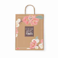 Крафт-пакет бумажный &laquo;Для тебя&raquo; 22&times;12&times;25 см, с кручеными ручками, плотность 80 г/<wbr/>м<sup>2</sup>, 110562