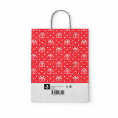 Крафт-пакет бумажный &laquo;Сюрприз&raquo; 22&times;12&times;25 см, с кручеными ручками, плотность 100 г/<wbr/>м<sup>2</sup>, белый, 113150