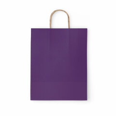 Крафт-пакет бумажный &laquo;Dark violet&raquo; 26&times;15&times;35 см, с кручеными ручками, 80 г/<wbr/>м<sup>2</sup>, моноцвет, 112405