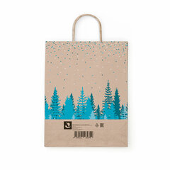Крафт-пакет бумажный &laquo;Лес&raquo; 26&times;15&times;35 см, с кручеными ручками, плотность 80 г/<wbr/>м<sup>2</sup>, 112498