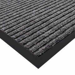 Коврик придверный 60&times;90 см, СЕРЫЙ, влаго-грязезащитный, 450 г/<wbr/>м<sup>2</sup>, ребристый, PRIMILA (ПРИМИЛА) EXTRA, 701024