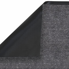 Коврик придверный 60&times;90 см, СЕРЫЙ, влаго-грязезащитный, 450 г/<wbr/>м<sup>2</sup>, ребристый, PRIMILA (ПРИМИЛА) EXTRA, 701024
