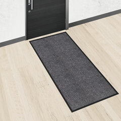 Коврик придверный 90&times;150 см, СЕРЫЙ, влаго-грязезащитный, 450 г/<wbr/>м<sup>2</sup>, ребристый, PRIMILA (ПРИМИЛА) EXTRA, 701026