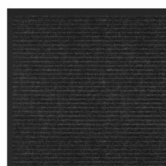 Коврик придверный 50&times;80 см, ЧЕРНЫЙ, влаго-грязезащитный, 450 г/<wbr/>м<sup>2</sup>, ребристый, PRIMILA (ПРИМИЛА) EXTRA, 701028