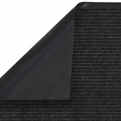 Коврик придверный 50&times;80 см, ЧЕРНЫЙ, влаго-грязезащитный, 450 г/<wbr/>м<sup>2</sup>, ребристый, PRIMILA (ПРИМИЛА) EXTRA, 701028