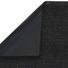 Коврик придверный 80&times;120 см, ЧЕРНЫЙ, влаго-грязезащитный, 450 г/<wbr/>м<sup>2</sup>, ребристый, PRIMILA (ПРИМИЛА) EXTRA, 701030