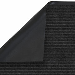 Коврик придверный 90&times;150 см, ЧЕРНЫЙ, влаго-грязезащитный, 450 г/<wbr/>м<sup>2</sup>, ребристый, PRIMILA (ПРИМИЛА) EXTRA, 701031