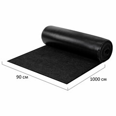Коврик ДОРОЖКА 0,9&times;10 м, ЧЕРНЫЙ, влаго-грязезащита, 430 г/<wbr/>м<sup>2</sup>, ребристая, LAIMA EXPERT, 701042