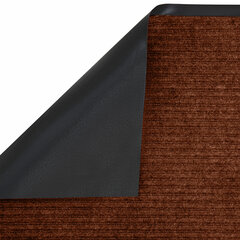 Коврик ДОРОЖКА 0,9&times;10 м, КОРИЧНЕВЫЙ, влаго-грязезащита, 430 г/<wbr/>м<sup>2</sup>, ребристая, LAIMA EXPERT, 701044