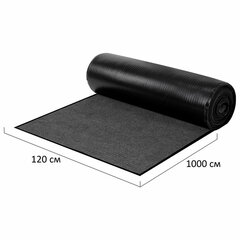 Коврик ДОРОЖКА 1,2&times;10 м, СЕРЫЙ, влаго-грязезащита, 430 г/<wbr/>м<sup>2</sup>, ребристая, LAIMA EXPERT, 701046