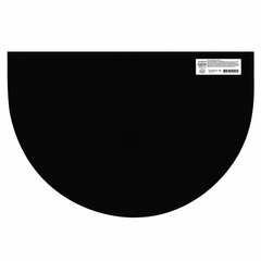 Коврик придверный 60&times;90 см, СЕРЫЙ, грязезащитный, 430 г/<wbr/>м<sup>2</sup>, ПОЛУКРУГ, фактурный рисунок ЧЕШУЙКИ, ЛЮБАША, 701052