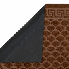 Коврик придверный 60&times;90 см, ВЕНГЕ, грязезащитный, 430 г/<wbr/>м<sup>2</sup>, ПОЛУКРУГ, фактурный ЧЕШУЙКИ, ЛЮБАША, 701053