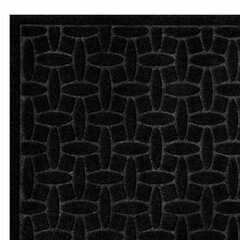 Коврик придверный 60&times;90 см, ЧЕРНЫЙ, грязезащитный, 430 г/<wbr/>м<sup>2</sup>, фактурный рисунок АЛМАЗ, ЛЮБАША, 701054
