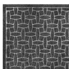 Коврик придверный 60&times;90 см, СЕРЫЙ, грязезащитный, 430 г/<wbr/>м<sup>2</sup>, фактурный рисунок АЛМАЗ, ЛЮБАША, 701055