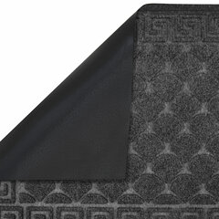 Коврик придверный 40&times;60 см, СЕРЫЙ, грязезащитный, 430 г/<wbr/>м<sup>2</sup>, фактурный рисунок ЧЕШУЙКИ, ЛЮБАША, 701058
