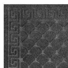 Коврик придверный 60&times;90 см, СЕРЫЙ, грязезащитный, 430 г/<wbr/>м<sup>2</sup>, фактурный рисунок ЧЕШУЙКИ, ЛЮБАША, 701061