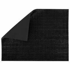 Коврик придверный 45&times;60 см, ЧЕРНЫЙ пластиковый грязезащитный, толщина 10 мм, &laquo;ТРАВКА&raquo;, PRIMILA (ПРИМИЛА), 701063