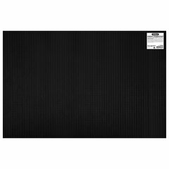 Коврик придверный 60&times;90 см, ЧЕРНЫЙ пластиковый грязезащитный, толщина 10 мм, &laquo;ТРАВКА&raquo;, PRIMILA (ПРИМИЛА), 701066