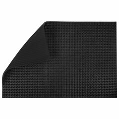 Коврик придверный 60&times;90 см, ЧЕРНЫЙ пластиковый грязезащитный, толщина 10 мм, &laquo;ТРАВКА&raquo;, PRIMILA (ПРИМИЛА), 701066