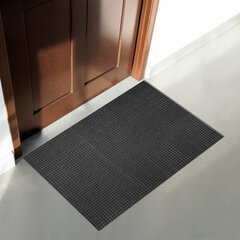 Коврик придверный 60&times;90 см, ГРАФИТ пластиковый грязезащитный, толщина 10 мм, &laquo;ТРАВКА&raquo;, PRIMILA (ПРИМИЛА), 701068