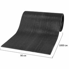 Коврик ДОРОЖКА 0,9&times;10 м, &laquo;ТРАВКА&raquo; ГРАФИТ пластиковый грязезащитный, щетина 10 мм, LAIMA EXPERT, 701069