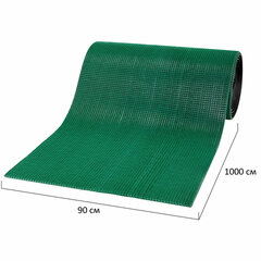 Коврик ДОРОЖКА 0,9&times;10 м, &laquo;ТРАВКА&raquo; ЗЕЛЕНЫЙ пластиковый грязезащитный, щетина 10 мм, LAIMA EXPERT, 701071