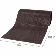 Коврик ДОРОЖКА 0,9&times;10 м, &laquo;ТРАВКА&raquo; ВЕНГЕ пластиковый грязезащитный, щетина 10 мм, LAIMA EXPERT, 701072
