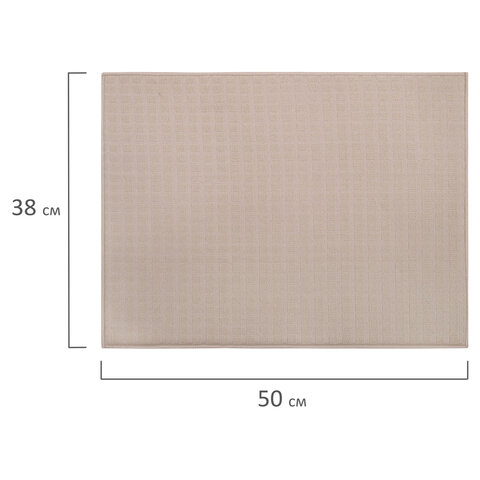 Коврик для сушки посуды из микрофибры, 38х50 см, вафельное плетение, БЕЖЕВЫЙ, 260 г/м2, BOOMHOUSE (БУМХАУС), 701142 - фото 8