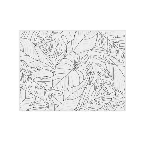 Коврик для сушки посуды из микрофибры, 38х50 см, "ТРОПИКИ", 300 г/м2, BOOMHOUSE (БУМХАУС), 701147