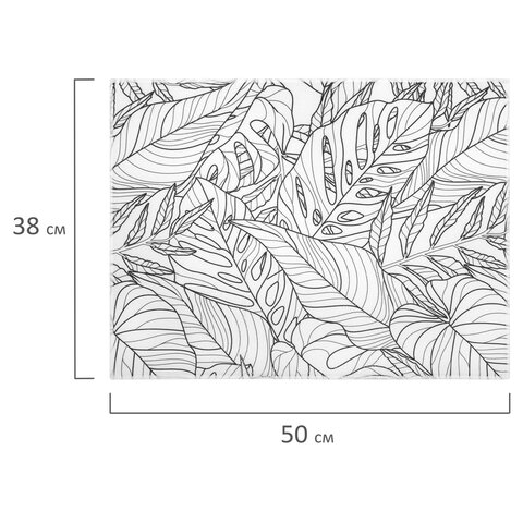 Коврик для сушки посуды из микрофибры, 38х50 см, "ТРОПИКИ", 300 г/м2, BOOMHOUSE (БУМХАУС), 701147 - фото 10