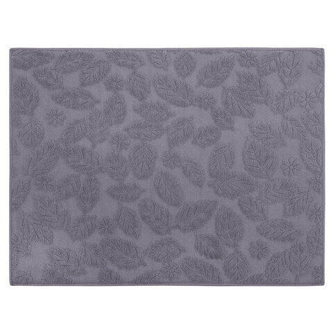 Коврик для сушки посуды из микрофибры, 38х50 см, жаккард, "ЛИСТОПАД", СЕРЫЙ, 320 г/м2, BOOMHOUSE (БУМХАУС), 701150 - фото 4