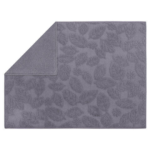 Коврик для сушки посуды из микрофибры, 38х50 см, жаккард, "ЛИСТОПАД", СЕРЫЙ, 320 г/м2, BOOMHOUSE (БУМХАУС), 701150 - фото 9