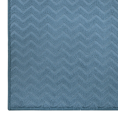 Коврик для сушки посуды из микрофибры, 38х50 см, тиснение, "ЗИГЗАГ", СИНИЙ, 320 г/м2, BOOMHOUSE (БУМХАУС), 701151 - фото 6