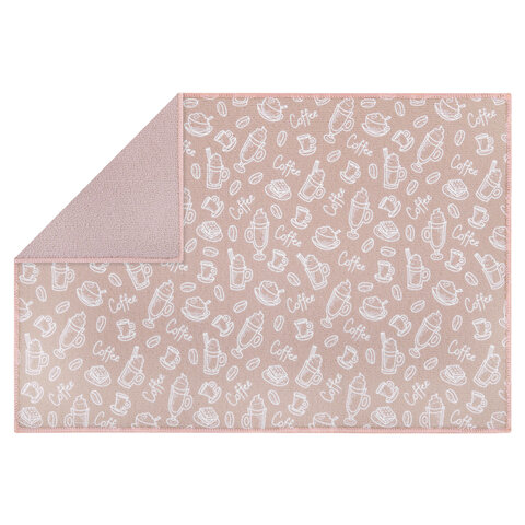 Коврик для сушки посуды из микрофибры, 31х47 см, "КОФЕ", 440 г/м2, BOOMHOUSE (БУМХАУС), 701155 - фото 9