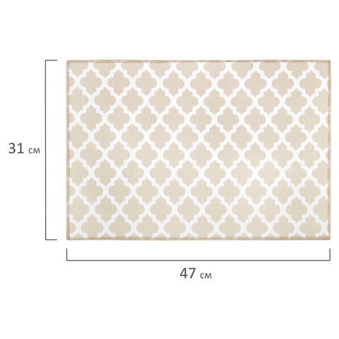 Коврик для сушки посуды из микрофибры, 31х47 см, "МАРОККАНСКИЙ УЗОР", 440 г/м2, BOOMHOUSE (БУМХАУС), 701157 - фото 10