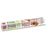 Рукав для запекания с клипсами в коробке MAXI, 38 см x 5 м, 15 мкм, GRIFON, 101-202