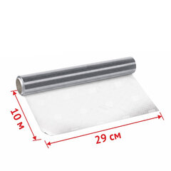 Фольга алюминиевая универсальная с тиснением, в пленке, 29 см х 10 м, 12 мкм, GRIFON