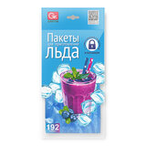 Пакеты для приготовления льда самозакрывающиеся, 8 пакетов по 24 ячейки, 192 кубика, GRIFON